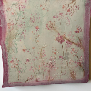 Hand Painted Silk Scarf - Blossom Drift