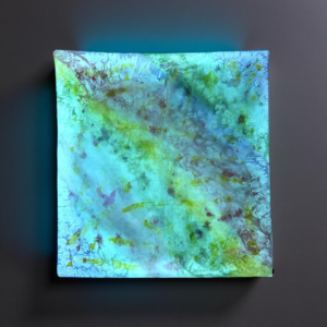 Hand Painted Silk Scarf - Northern Light