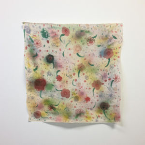 Hand Painted Silk Scarf - Playful Meadow